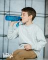 Tritanová fľaša pre deti Logo modrá 500 ml