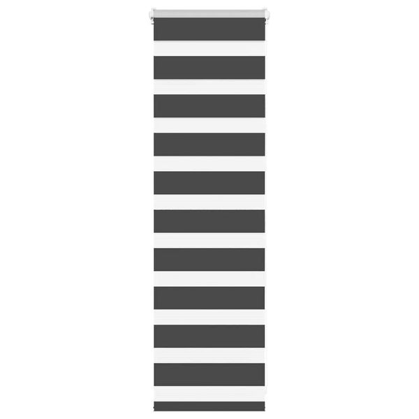 vidaXL Zebra roleta čierna 40x100 cm šírka látky 35,9 cm polyester
