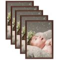 vidaXL Fotorámiky na stôl, koláž 5 ks, tmavočervené 10x15 cm