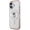 Puzdro Karl Lagerfeld pre iPhone 17 6,1" IML Choupette Sketch Logo MagSafe ružová