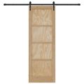 vidaXL Posuvné dvere ORKDAL 73,5 x 211 cm Borovicový masív Prírodná