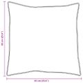 vidaXL Vankúš 2 ks 65 x 65 cm Perie Biela