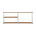 Kovový úložný regál Atos RB-1253 205x120x45cm, 175/875kg, strieborný