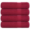 vidaXL Utierky na ruky FROGN 4 ks bordové 50x100 cm 360 g/m²