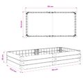vidaXL Zvýšený záhon Čierna 151 x 75,5 x 25 cm PP