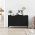vidaXL Servírovacia skriňa Čierny dub 100 x 36 x 60 cm