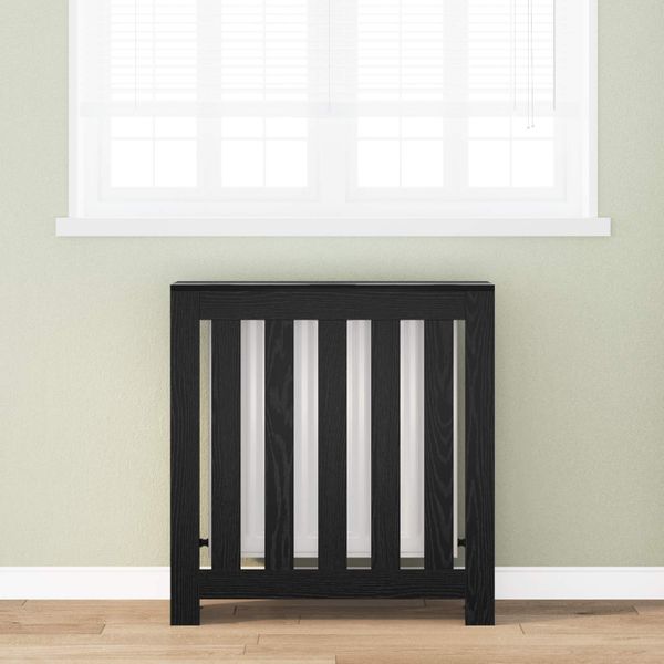 vidaXL Kryt radiátora Čierny dub 78 x 20 x 82 cm Kompozitné drevo