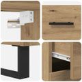 vidaXL Highboard 2 ks Remeselný dub 69,5 x 34 x 180 cm