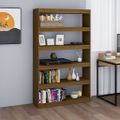 vidaXL Knižnica/deliaca stena medovo-hnedá 100x30x167,5 cm masívna borovica