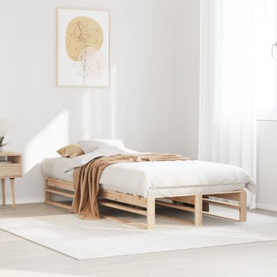 vidaXL Posteľ bez matraca 90x200 cm masívna borovica