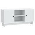 vidaXL TV skrinka 102 x 34,5 x 50 cm Biela Kompozitné drevo