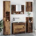 vidaXL Sada kúpeľňového nábytku 5 ks Staré drevo 35 x 30 x 192 cm