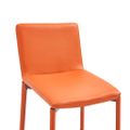 vidaXL 5-dielna barová súprava umelá koža oranžová