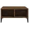 vidaXL Konferenčný stolík dymový dub 60x60x30 cm drevotrieska