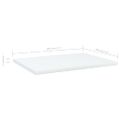 vidaXL Prídavné police 4 ks, biele 40x30x1,5 cm, kompozitné drevo