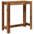 vidaXL Barový stôl staré drevo 102x50x103,5 cm kompozitné drevo