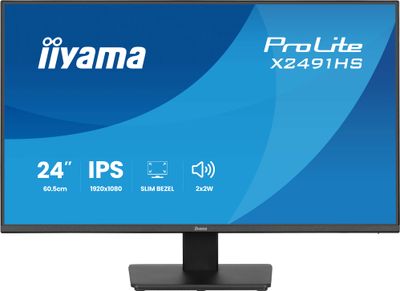 iiyama ProLite/X2491HS-B1/23,8''/IPS/FHD/120Hz/1ms/Čierna/3R