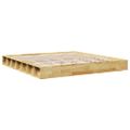 VidaXL Rám postele bez matraca 200x200 cm Dub z masívneho dreva