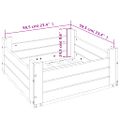 vidaXL Kryt na stojan na slnečník sivý masívna borovica