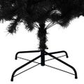 vidaXL Vianočný stromček Čierna 210 cm PVC
