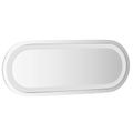 vidaXL Zrkadlo do kúpeľne s LED Priehľadná 40 x 15 cm tvrdené sklo