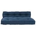 vidaXL Vankúš na paletový gauč 2 ks Látka Indigo 120 x 80 x 38 cm