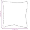 vidaXL Vankúš 2 ks 51 x 50 x 20 cm Polyester Biela