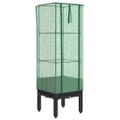 vidaXL Záhon s krytom na skleník ratanový vzhľad 40x40x140 cm