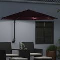 vidaXL Záhradný slnečník 248 x 248 x 148 cm Polyester a oceľ