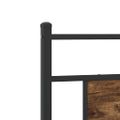 vidaXL Posteľný rám bez matraca dymový dub 80x200 cm kompozitné drevo