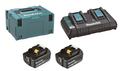 Makita sada Li-ion LXT 18V 2xBL1850B + dvojnabíječka DC18RD + Makpac