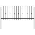 vidaXL Hrotová brána ASTEN 200 x 130 cm Čierna
