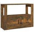 vidaXL Komoda dymový dub 80x30x60 cm spracované drevo