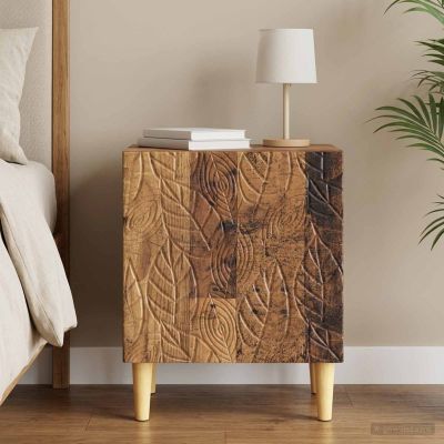 vidaXL Nočný stolík Staré drevo 43 x 34,5 x 50 cm Kompozitné drevo