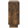 vidaXL Servírovacia skriňa Dymový dub 89 x 34,5 x 80 cm