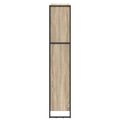 vidaXL Knižnica 80 x 30 x 155 cm Kompozitné drevo Sonoma