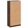 vidaXL Vysoká skrinka s dvierkami hnedý dub 68x37x142 cm kompoz. drevo
