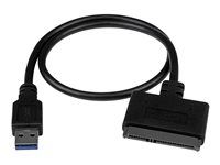 USB 3.1 Gen 2 10Gbps with UASP External HDD/SSD Storage Converter (USB312SAT3CB) - Radič úložiska - 2.5" - SATA 6Gb/s - USB 3.1 (Gen 2) - čierna