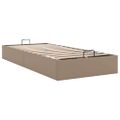 vidaXL Osmanský rám postele bez matraca kapučínový 90x200cm umelá koža