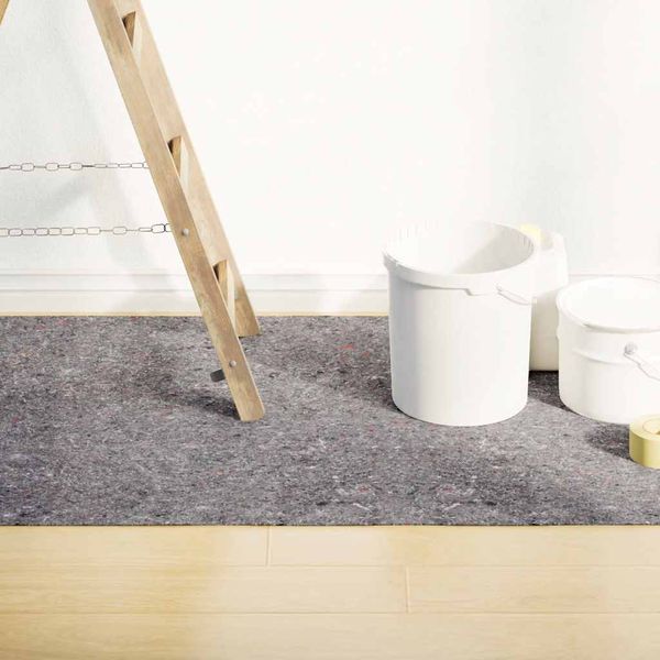 vidaXL protišmykový maliarsky fleece 25 m 280 g/m² sivá
