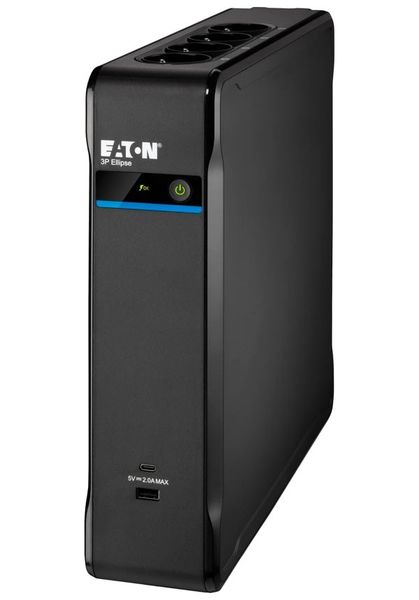 Eaton UPS 1/1fáze,1,3kVA- 3P Ellipse 1300 USB FR Záložní zdroj, 1300VA, 840W, 1/1 fáze, tower, 4+4 (FR), USB, cerný