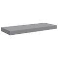 vidaXL Plávajúce nástenné police 2 ks, sivé 60x23,5x3,8 cm, MDF