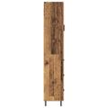 vidaXL Highboard Staré drevo 34,5 x 34 x 180 cm Kompozitné drevo