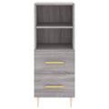 vidaXL Komoda sivý dub sonoma 34,5x34x90 cm spracované drevo