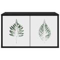 vidaXL Nástenný TV kabinet HANAU 69 x 33 x 40 cm Čierny dub