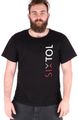 Tričko pre mužov T-SHIRT, čierna, veľkosť XL, 100 % bavlna SIXTOL