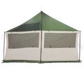 vidaXL Rodinný stan Zelená 450 x 400 x 265 cm Polyester a oceľ