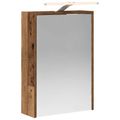vidaXL Kúpeľňová zrkadlová skrinka Staré drevo 43 x 16 x 62.5 cm