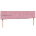 vidaXL Box Spring Posteľ s matracmi Ružová 200x210 cm Zamat