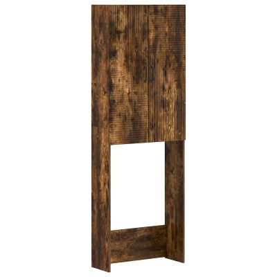 vidaXL Toaletná skriňa HAARLEM Dymový dub 66 x 25,5 x 190 cm